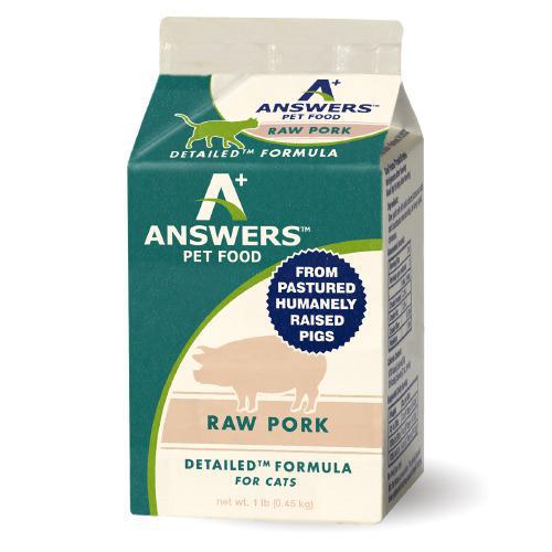 Answers Detailed Pork for Cats