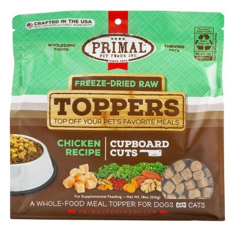Primal Cupboard Cuts Freeze-Dried Raw Toppers Chicken Recipe