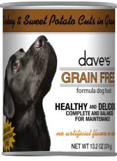 Dave’s Grain Free Turkey & Sweet Potato Cuts in Gravy Canned Dog Food