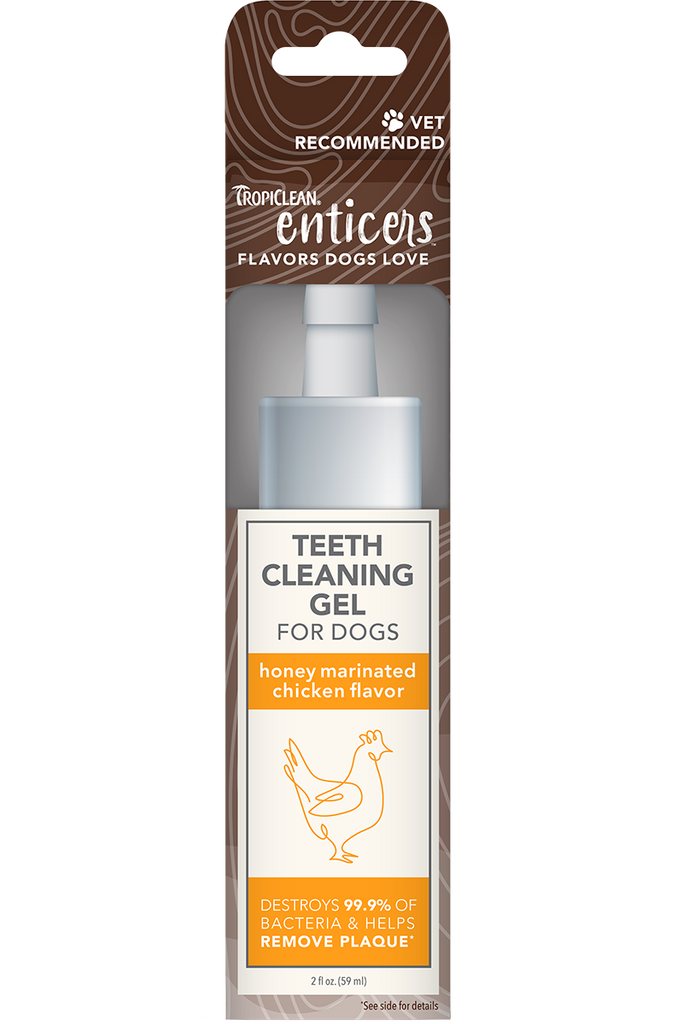 TropiClean Enticers Teeth Cleaning Gel for Dogs - Chicken Flavor