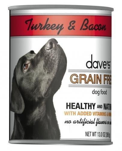 Dave's Grain Free Turkey & Bacon Canned Dog Food