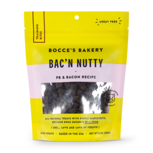 Bocce's Bakery Everyday Training Bites Bac'n Nutty