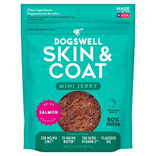 Dogswell Skin & Coat Salmon Jerky
