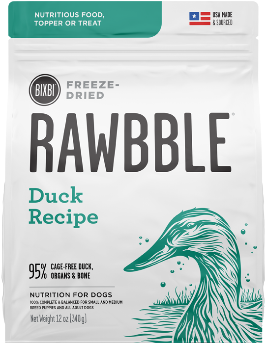 Bixbi Rawbble Freeze-Dried Duck Recipe