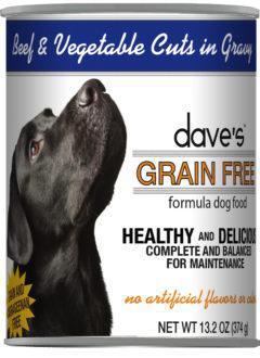 Dave’s Grain Free Beef & Vegetable Cuts in Gravy Canned Dog Food